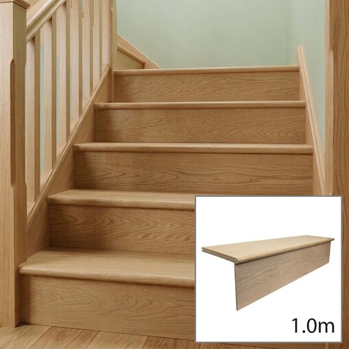 Solid oak stair cladding - oak,