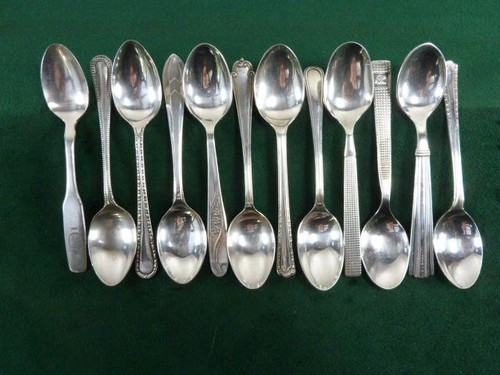 Vintage silver plated - 12,
