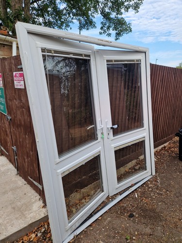 Used upvc double doors with - double,