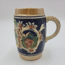 Vintage German Foreign Large Beer Stein Without Lid Good Condition