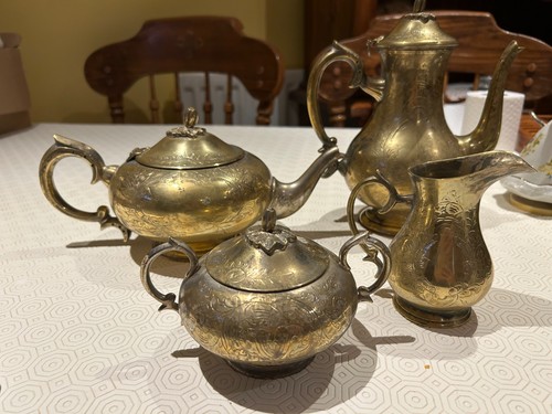 Large victorian silver plated - silver,