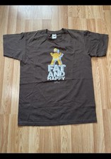 The Simpsons Homer Simpson Fat & Happy T-Shirt Size S