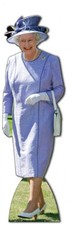 THE QUEEN Elizabeth II 2nd LIFESIZE CARDBOARD CUTOUT STANDUP Platinum Jubilee