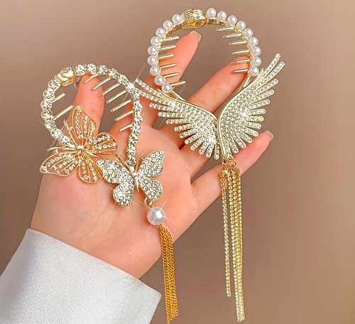 Hair accessories gold tone - gold,