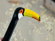 Toucan hand carved wooden