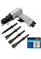 BlueSpot Air Hammer Chisel Set With 4 Chisels Compact Design Tool For Compressor