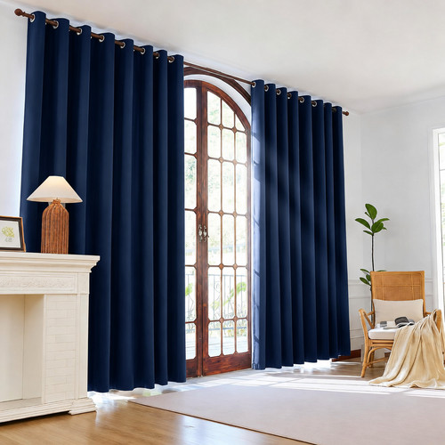 2pcs blackout curtains eyelet - 2pcs,