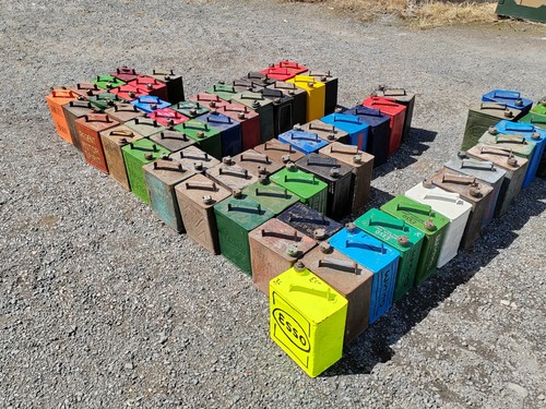 Vintage petrol jerry can - vintage, with