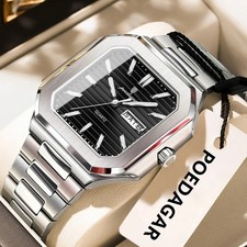 POEDAGAR Luxury Men's Square