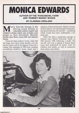 MONICA EDWARDS : AUTHOR OF THE PUNCHBOWL FARM & ROMNEY MARSH BOOKS. THIS IS AN O