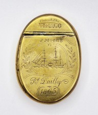 VICTORIAN BRASS ENGRAVED