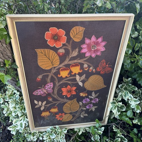 Vintage aged embroidery - vintage,