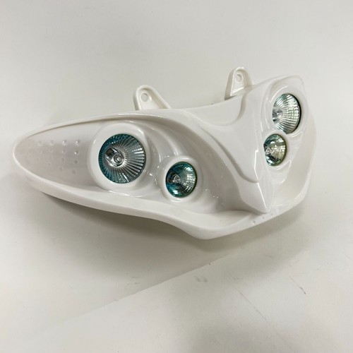White quad halogen headlight - white,