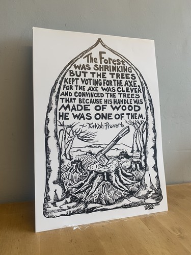 Poster the forest was - a3,