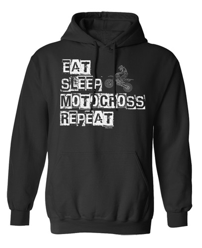 Eat sleep motocross hoodie - eat,