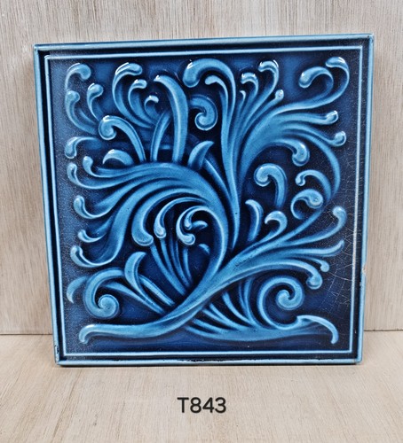 Antique fireplace tile - fireplace,