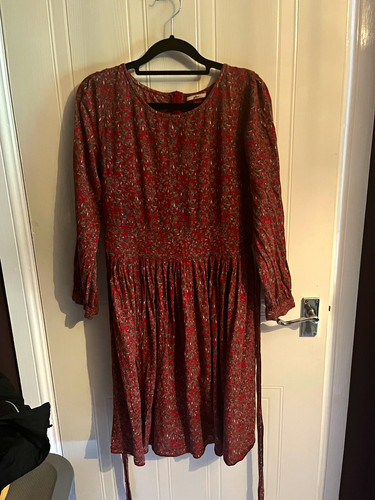 Joe browns red floral - floral, round