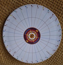 Vintage Ceramic Cake Divider Plate.