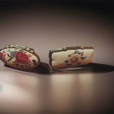 2 Antique Lipstick Holders
