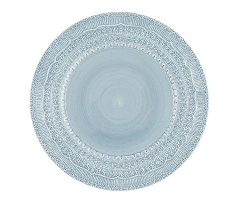 Porcelain embossed charger - embossed,