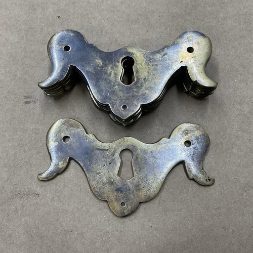 Brass escutcheon keyhole cover - keyhole,