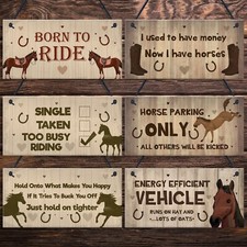 Funny Horse Plaques Stable Door Signs Horse Lover Gifts Bedroom Daughter Gifts