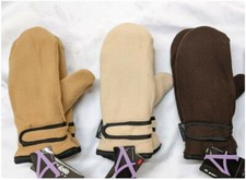 3x Womens Fleece Mittens