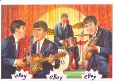 THE BEATLES (A) A4 Print Of A British 1960's Jigsaw Puzzle ARTIST SIGNED + Bonus