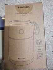 Navaris Vacuum Insulated Food Jar - Stainless Steel Food Flask Container