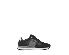HUGO BOSS Mens Black & Grey Kai Runn Trainers UK 7 BRAND NEW