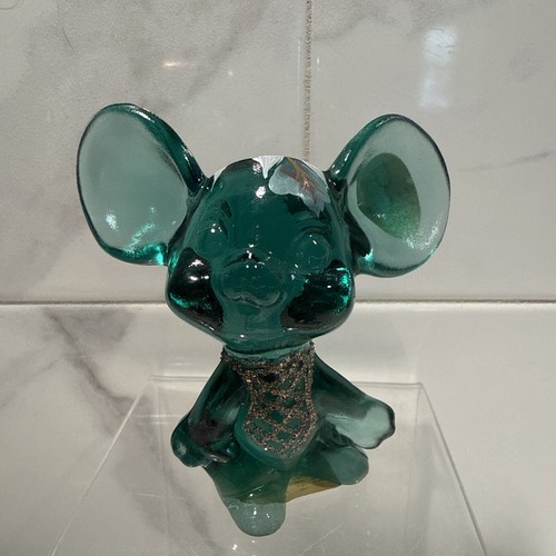 Fenton hand painted green - fenton,