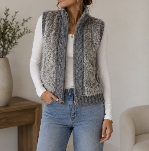 Zara women grey faux - grey,