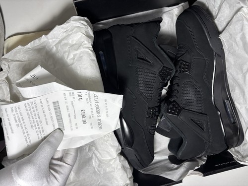Jordan black cat size - 4,