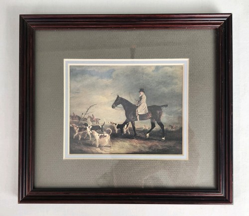 Vintage framed english - english, fox