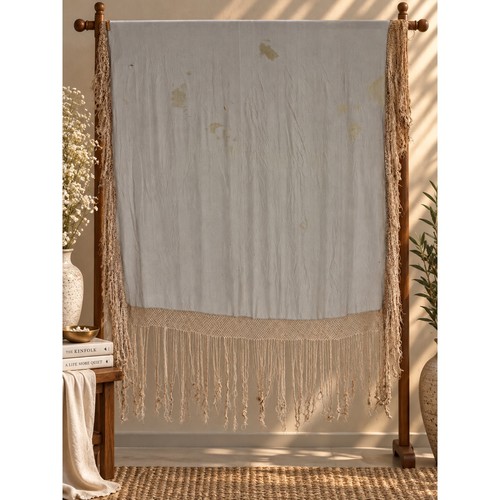 Vintage chinese silk fringed - vintage,