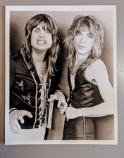OZZY OSBOURNE & RANDY RHOADS - 10' x 8' BLACK & WHITE PROMOTIONAL PHOTOGRAPH