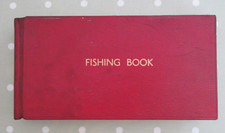 VINTAGE FISHING LOG BOOK / LEDGER SAKS FIFTH AVENUE LEATHER BOUND MAINLY UNUSED