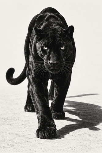 127 black panther walking - 127.,