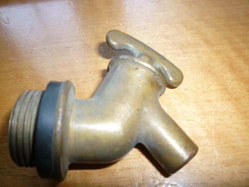 Brass barrel tap - brass,