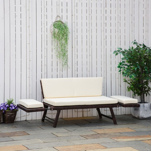 Rattan folding daybed - 1,