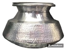 Aluminium Ancient Indian Curry, Rice,Veg Cooking Vessel Deig Degchi Pot With Lid
