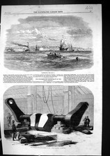 Old 1859 Paddle-Shaft Great Eastern Steam Ship View Portsmouth Englan Victorian