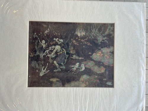 Original vintage matted print - original,