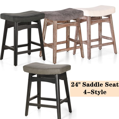Bar stools saddle seat - 24"h,