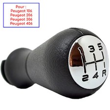 5 Speed Gear Knob For PEUGEOT 106 206 CC 306 406 605 Coupe Cabriolet 2403AP