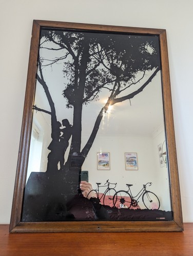 1970s danish oak framed - 1970s,