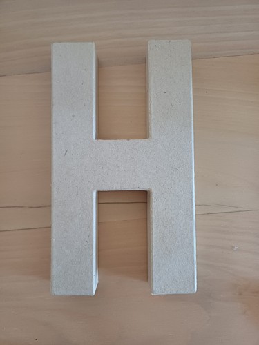 Paper mache letters and - 3d,