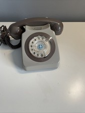 Vintage Two Tone Grey Rotary Dial BT Telephone
