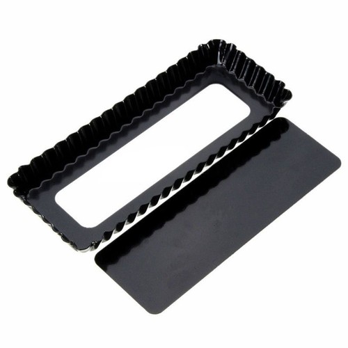 Rectangle fluted pie tart - pie,