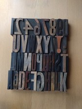 Vintage WOODEN Letterpress